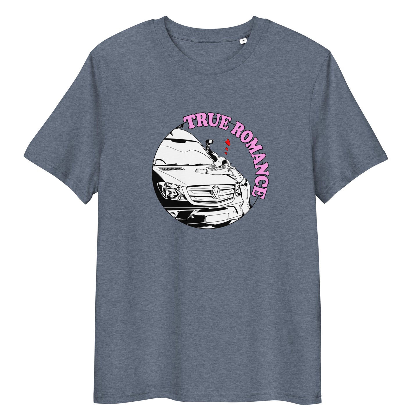 Unisex organic cotton t-shirt with “True Romance” (F) logo