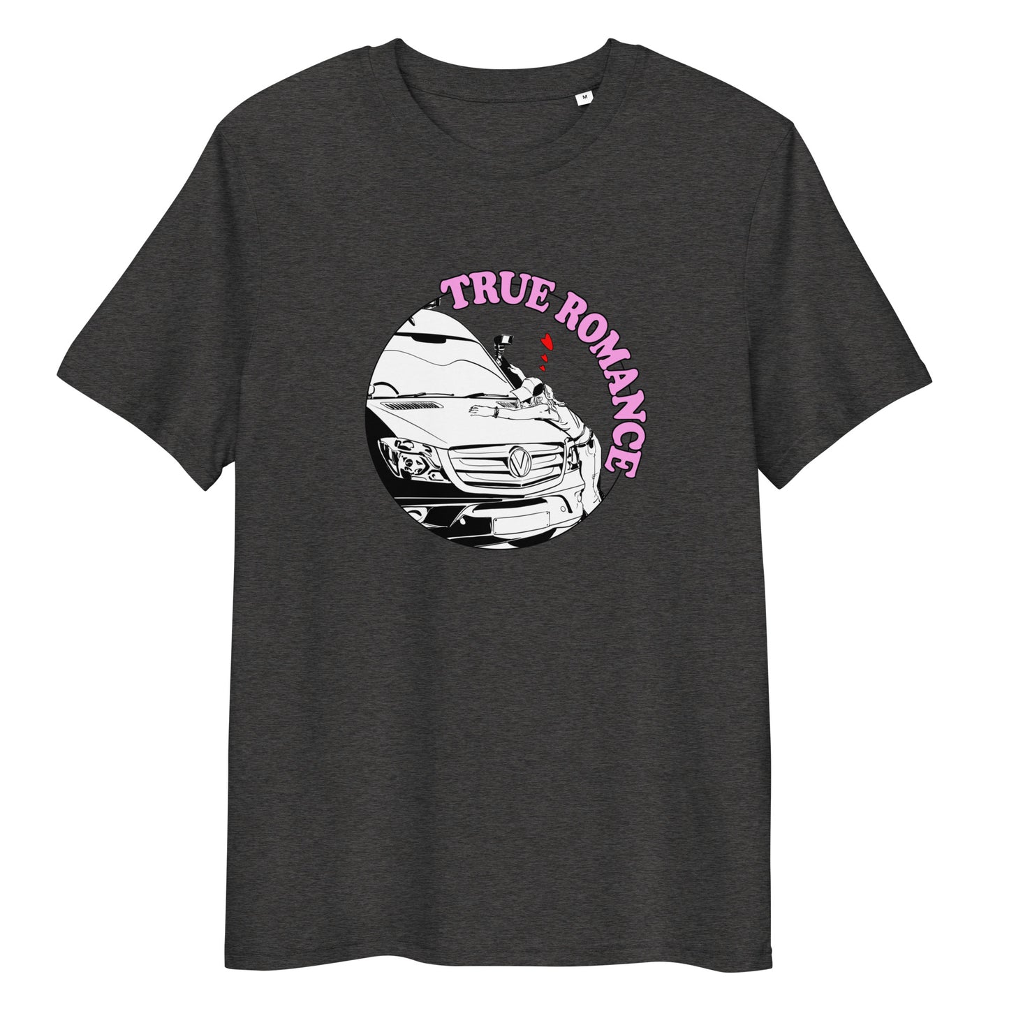 Unisex organic cotton t-shirt with “True Romance” (F) logo