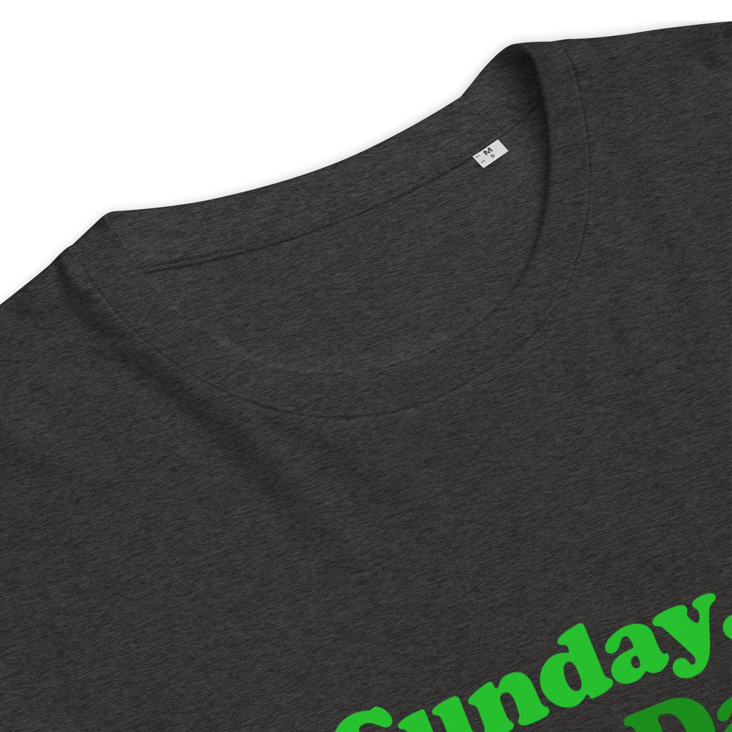 Unisex organic cotton t-shirt with “Sunday Every Day” logo