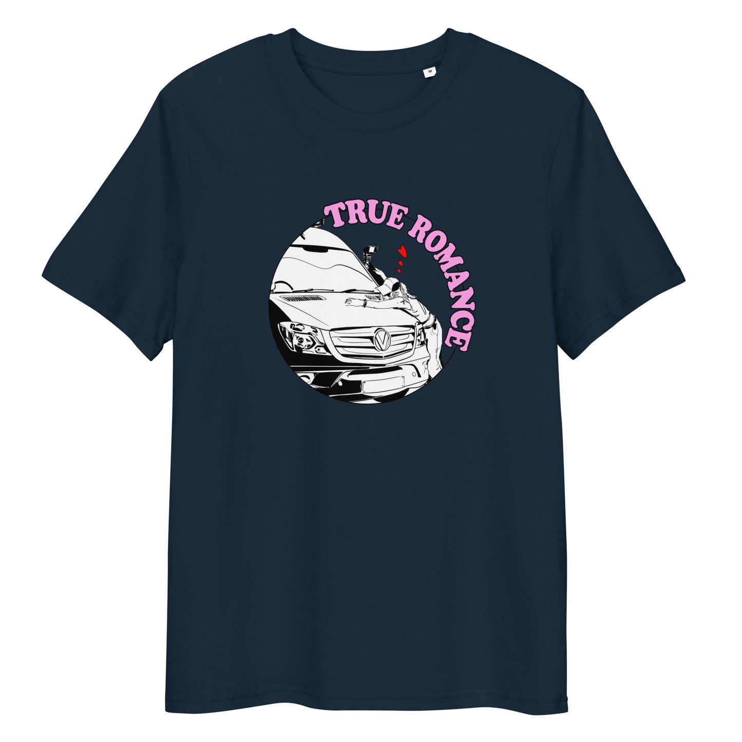 Unisex organic cotton t-shirt with “True Romance” (F) logo