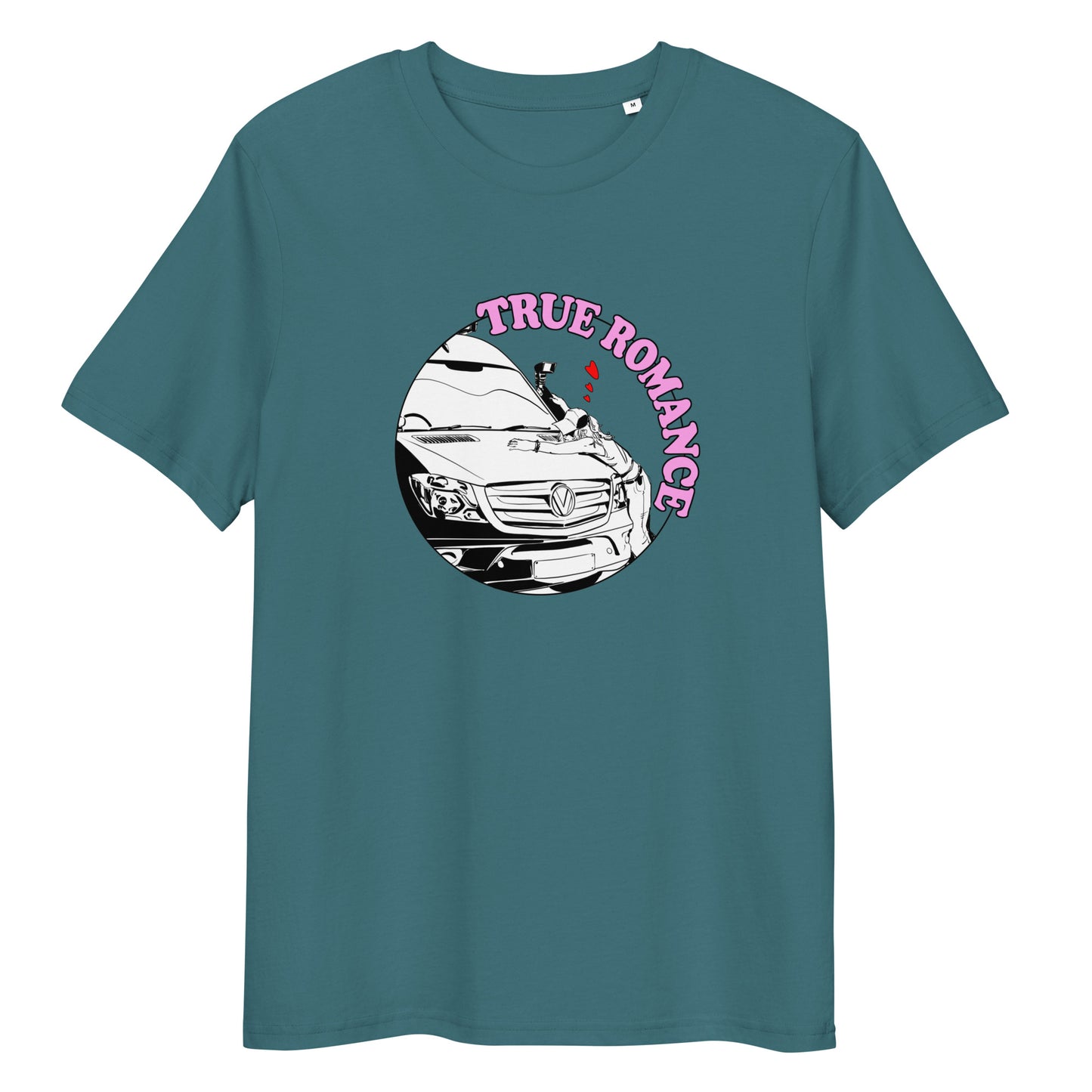 Unisex organic cotton t-shirt with “True Romance” (F) logo