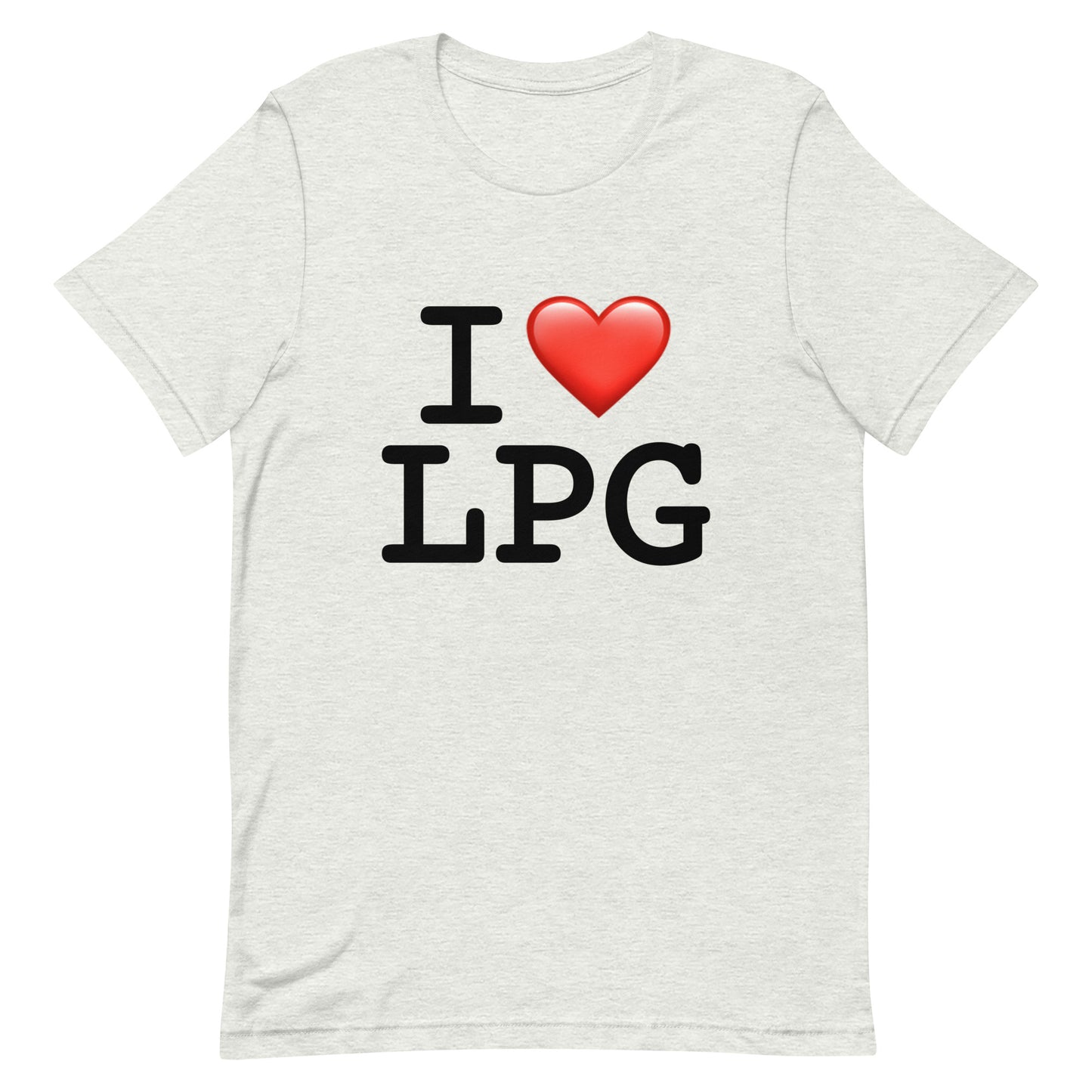 Unisex t-shirt with “I H LPG” logo