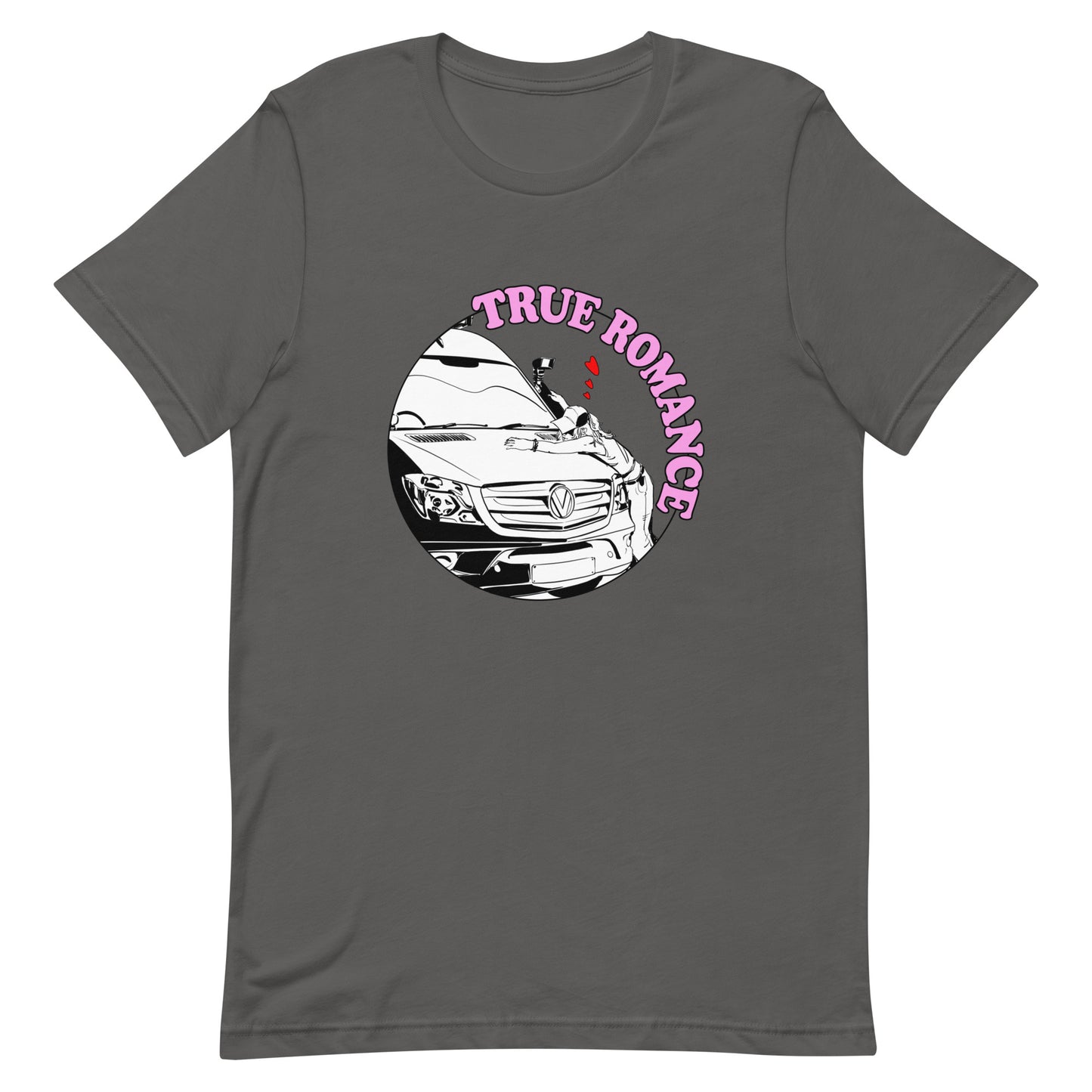 Unisex t-shirt with “True Romance” (F) logo