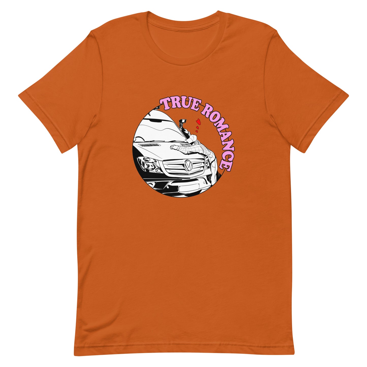 Unisex t-shirt with “True Romance” (M) logo