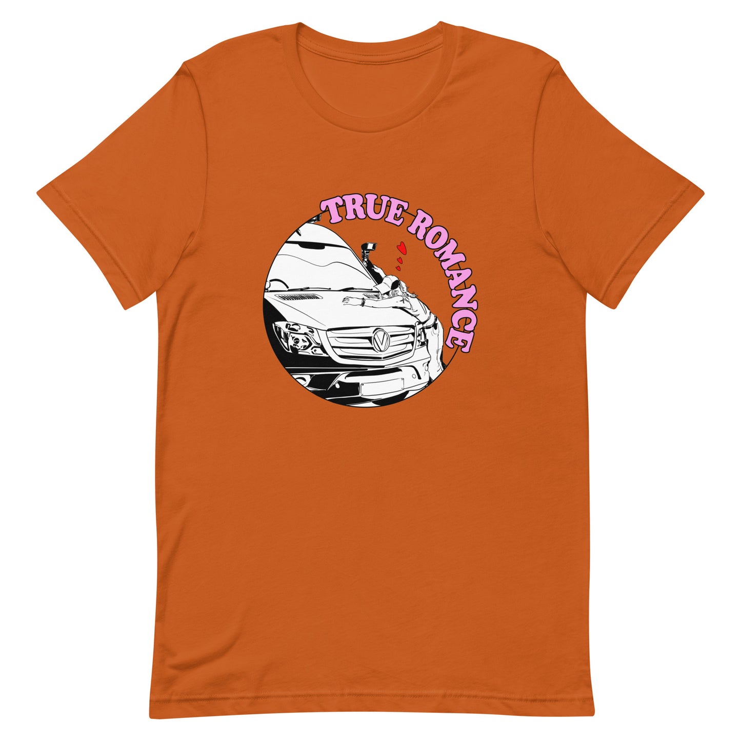 Unisex t-shirt with “True Romance” (F) logo