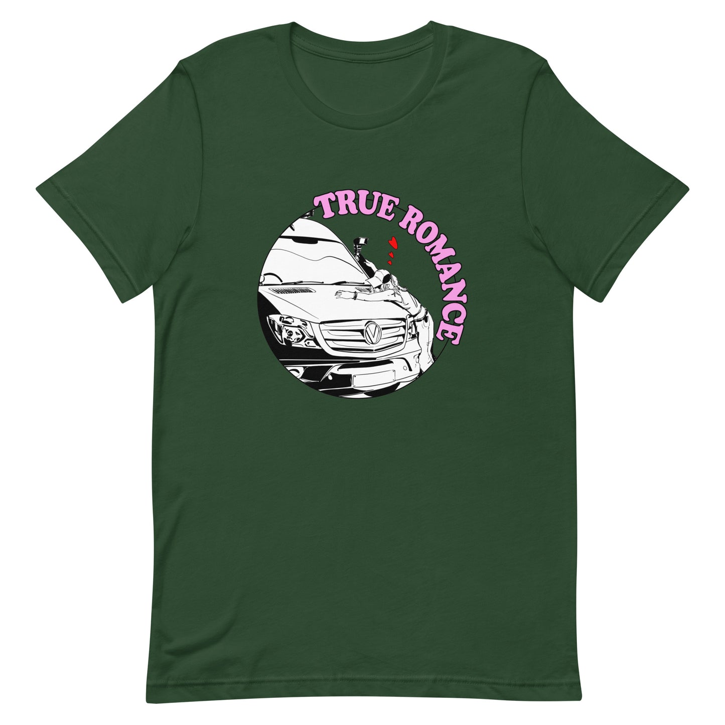 Unisex t-shirt with “True Romance” (F) logo