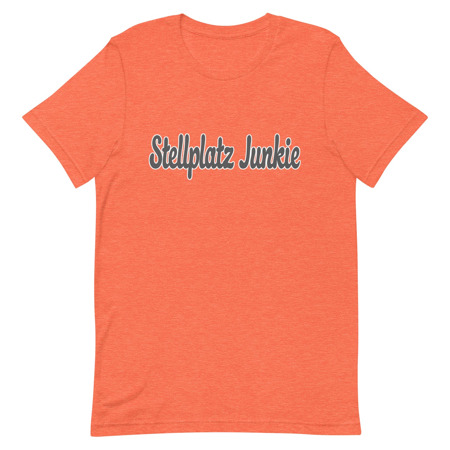 Unisex t-shirt with “Stellplatz Junkie” logo