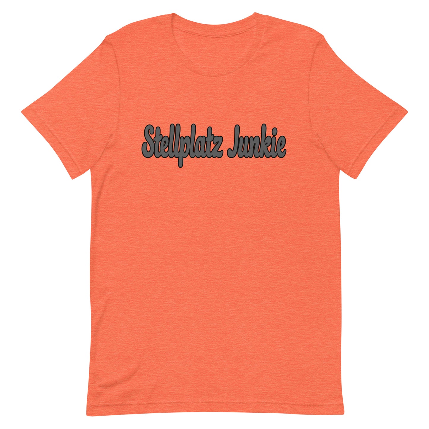 Unisex t-shirt with “Stellplatz Junkie” logo