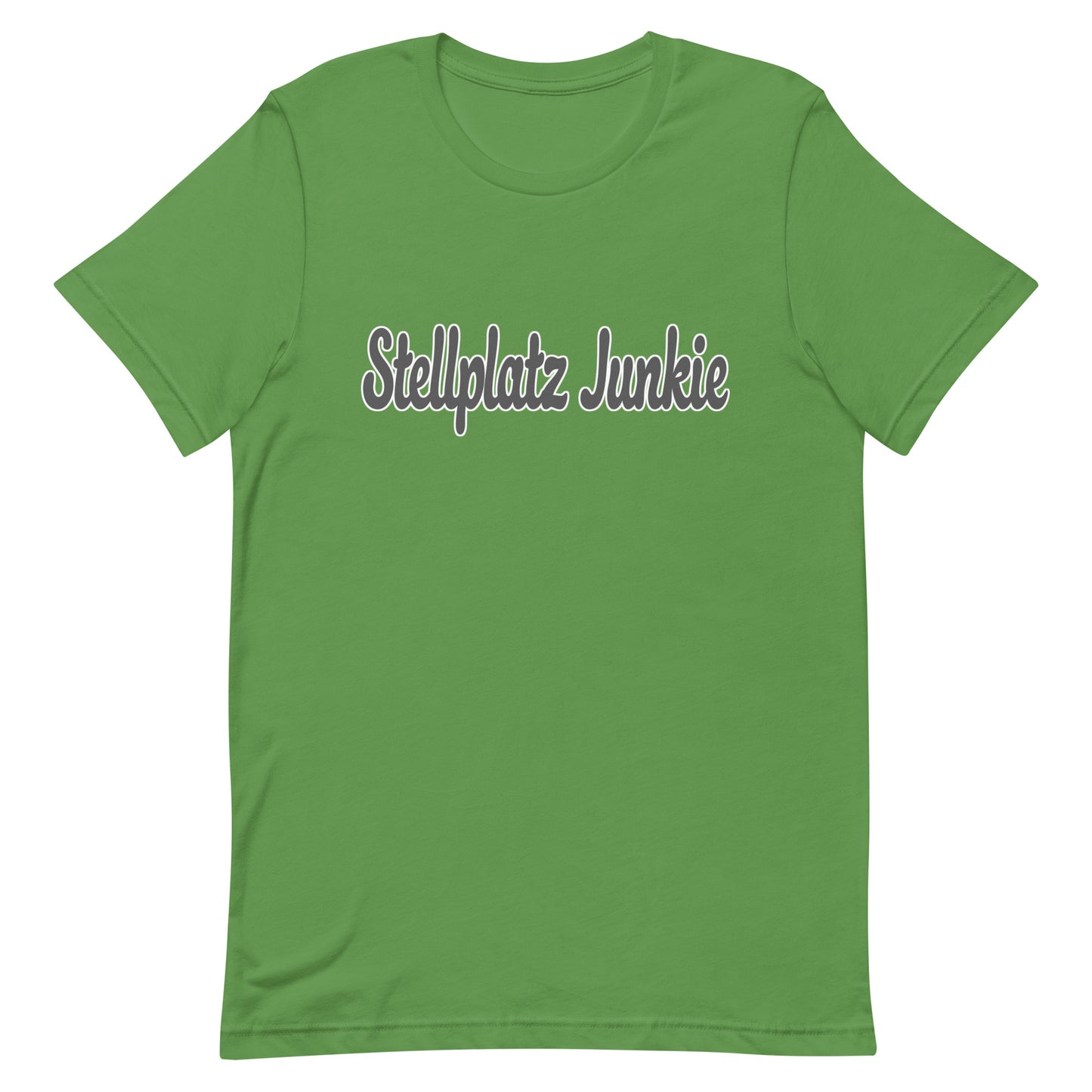 Unisex t-shirt with “Stellplatz Junkie” logo