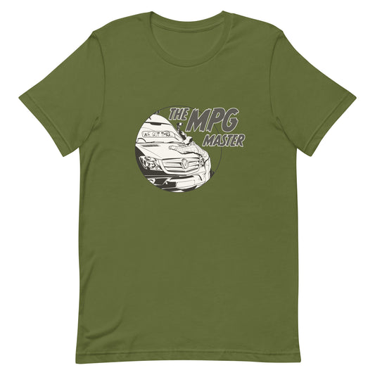 Unisex t-shirt with “The MPG Master” (M) logo