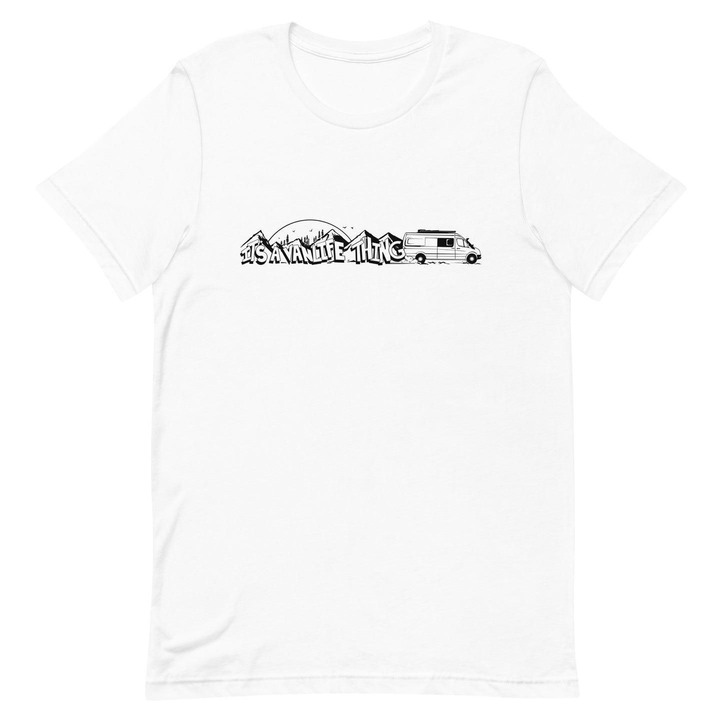 Unisex t-shirt with "It's a Vanlife Thing" (long logo)